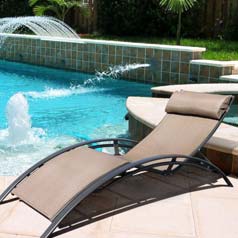 Chaise longue Design Chocolat